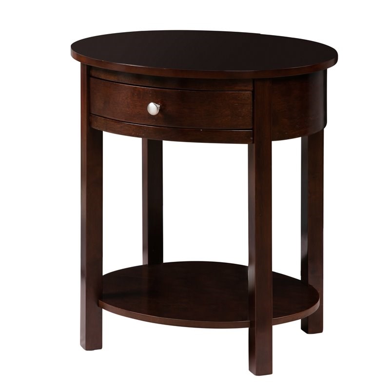 Convenience Concepts Classic Accents Cypress End Table in Espresso Wood Finish