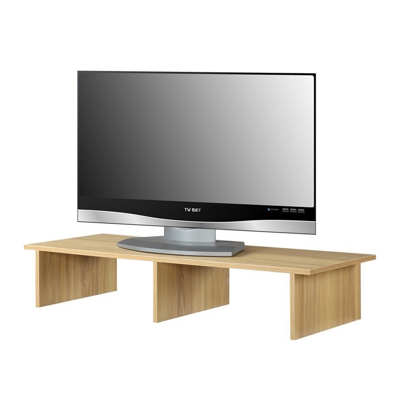 Convenience Concepts Designs2Go Large TV-Monitor Riser in Light Oak Wood Finish