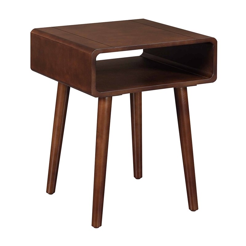 Convenience Concepts Napa Valley End Table in Espresso Wood Finish