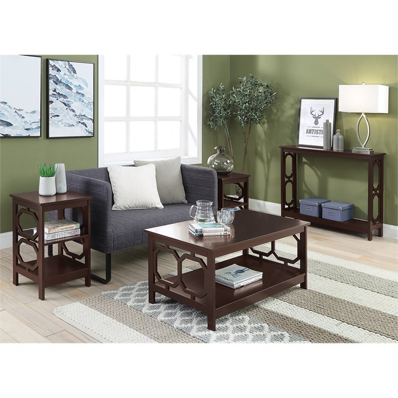 Convenience Concepts Omega Coffee Table in Espresso Wood Finish