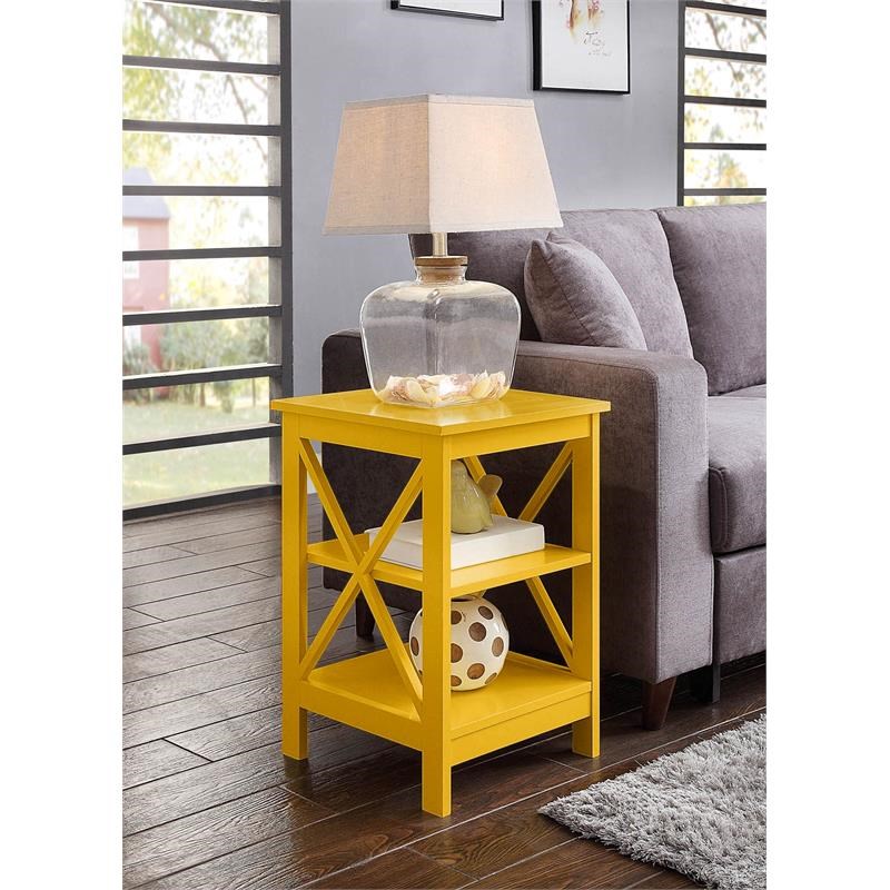 yellow accent table