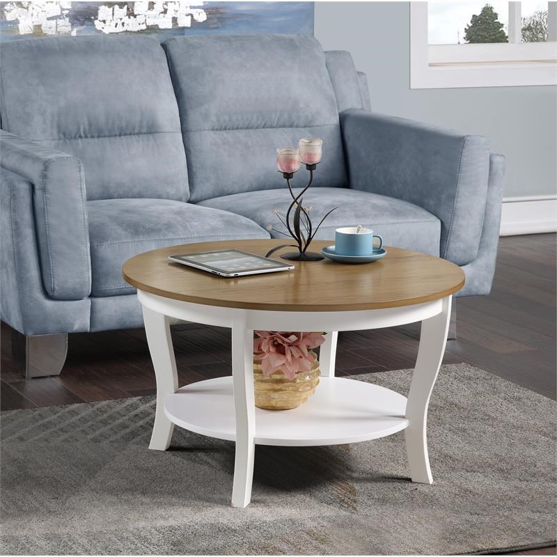 American Heritage Round Coffee Table In, American Heritage Round Coffee Table White