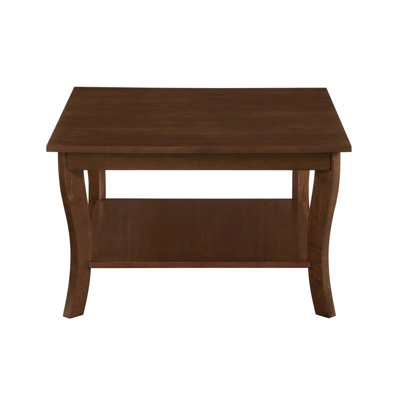 Convenience Concepts American Heritage Square Coffee Table in Espresso Wood