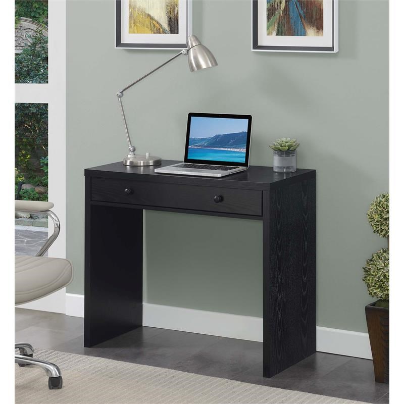 Convenience Concepts Northfield 36-inch Desk with Drawer in Black Wood Finish
