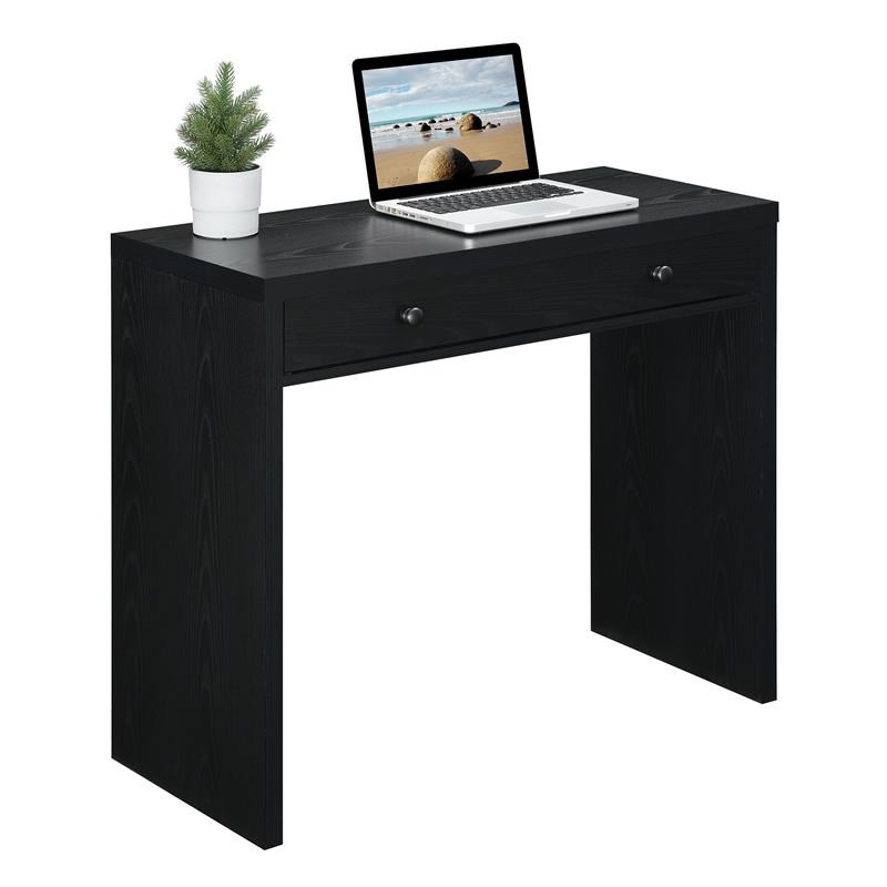 Convenience Concepts Northfield 36-inch Desk with Drawer in Black Wood Finish
