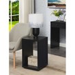 Convenience Concepts Northfield Admiral End Table with Shelf in Black Wood