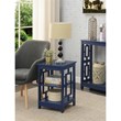 Convenience Concepts Town Square End Table with Shelves in Cobalt Blue Wood