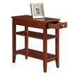 Convenience Concepts American Heritage 3 Tier End Table in Cherry Wood Finish