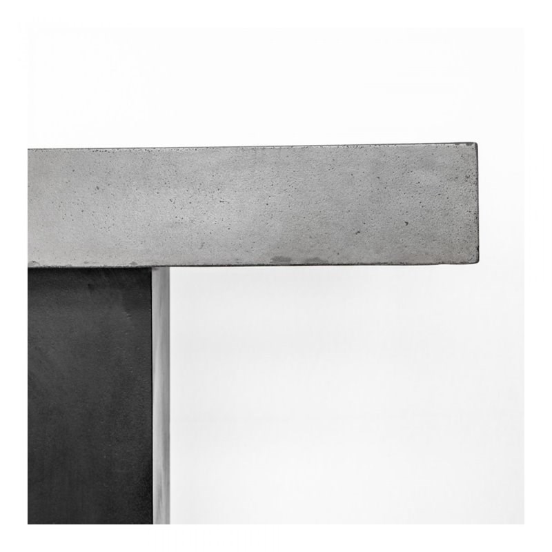 Moe's Home Lithic Concrete Outdoor Bar Table in Gray