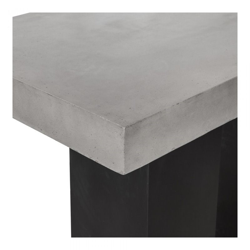 Moe's Home Lithic Concrete Outdoor Bar Table in Gray