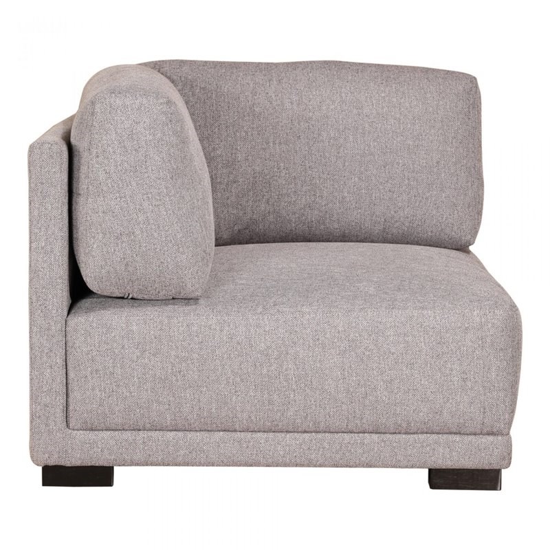 Moe's Home Romeo Upholstered Corner Chair in Gray
