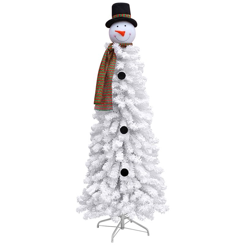 Jeco Snowman Christmas Tree Decor in White and Brown