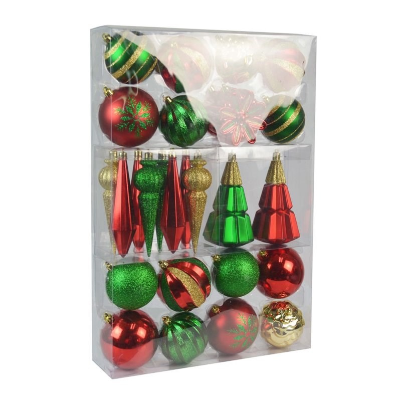 Details about   Christmas House 12 pc red green and gold bulbs upc 639277431554 