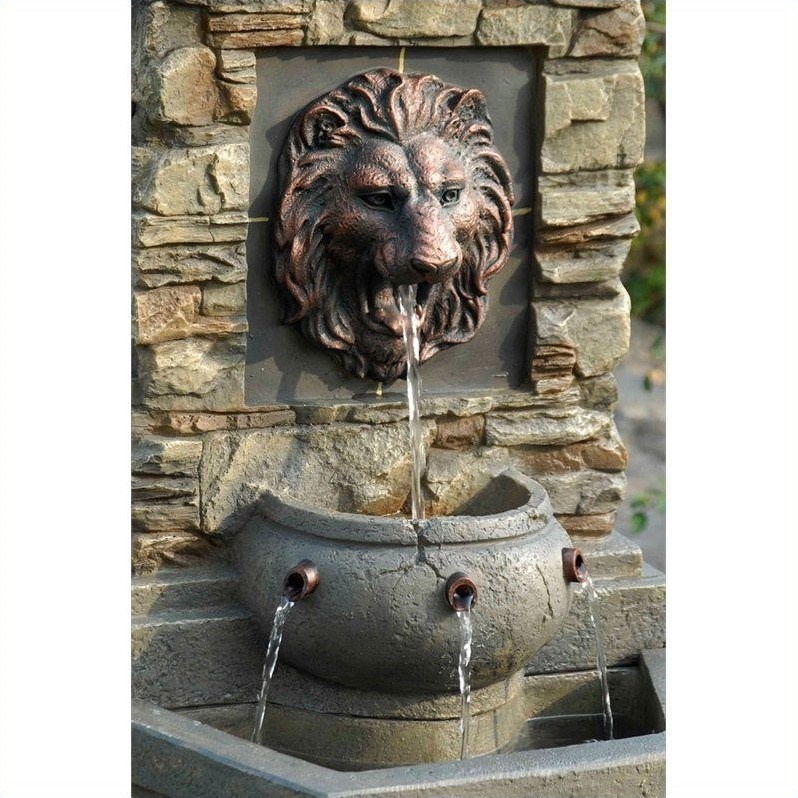 copper lion head outdoor or indoor water fountain indoor water on copper lion head outdoor indoor water fountain