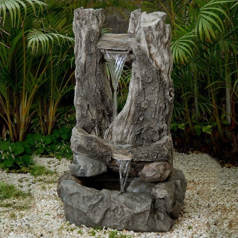 Jeco Wood Water Fall Water Fountain