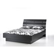 Tvilum Scottsdale Contemporary Wood Platform Queen Bed in Black Woodgrain
