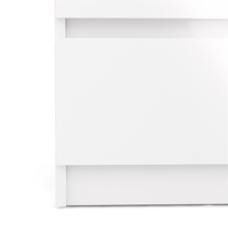 Tvilum Scottsdale 2 Drawer Nightstand in White High Gloss
