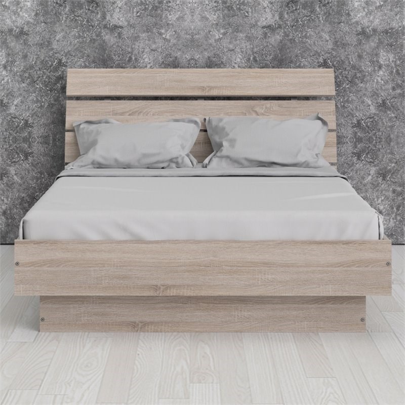 Tvilum Scottsdale Contemporary Wood Platform Full Bed in Truffle