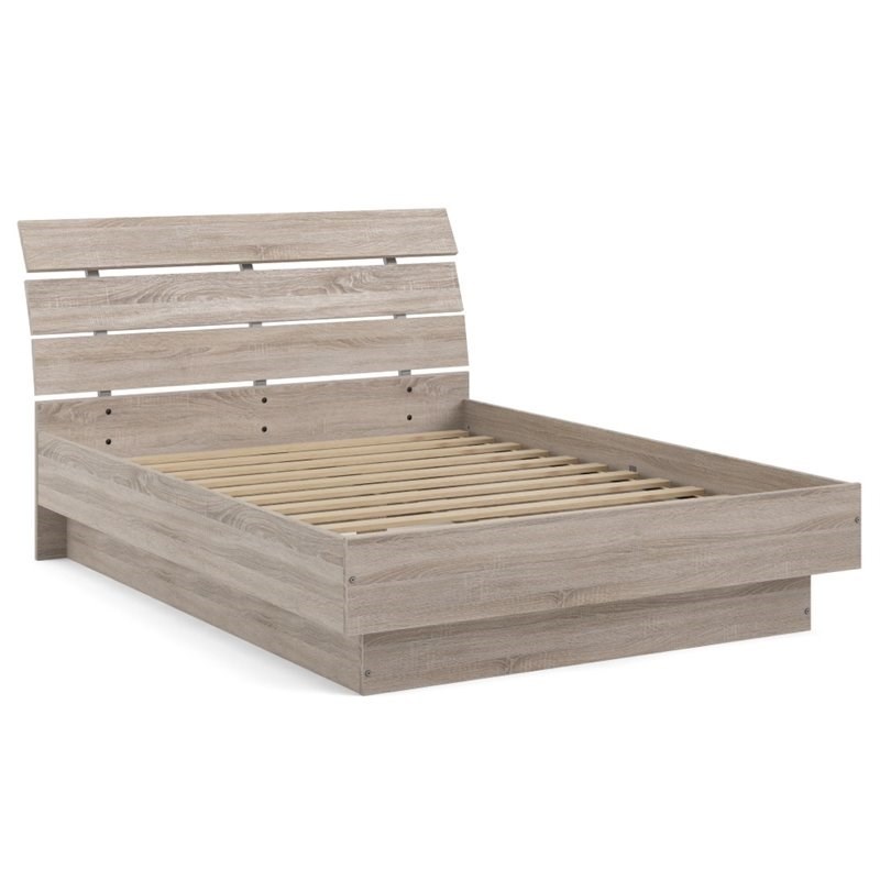 Tvilum Scottsdale Contemporary Wood Platform Full Bed in Truffle