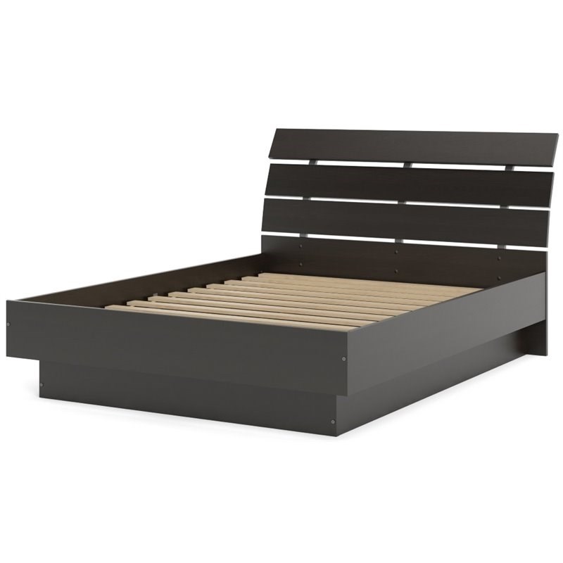 Tvilum Scottsdale Contemporary Wood Platform Queen Bed in Coffee