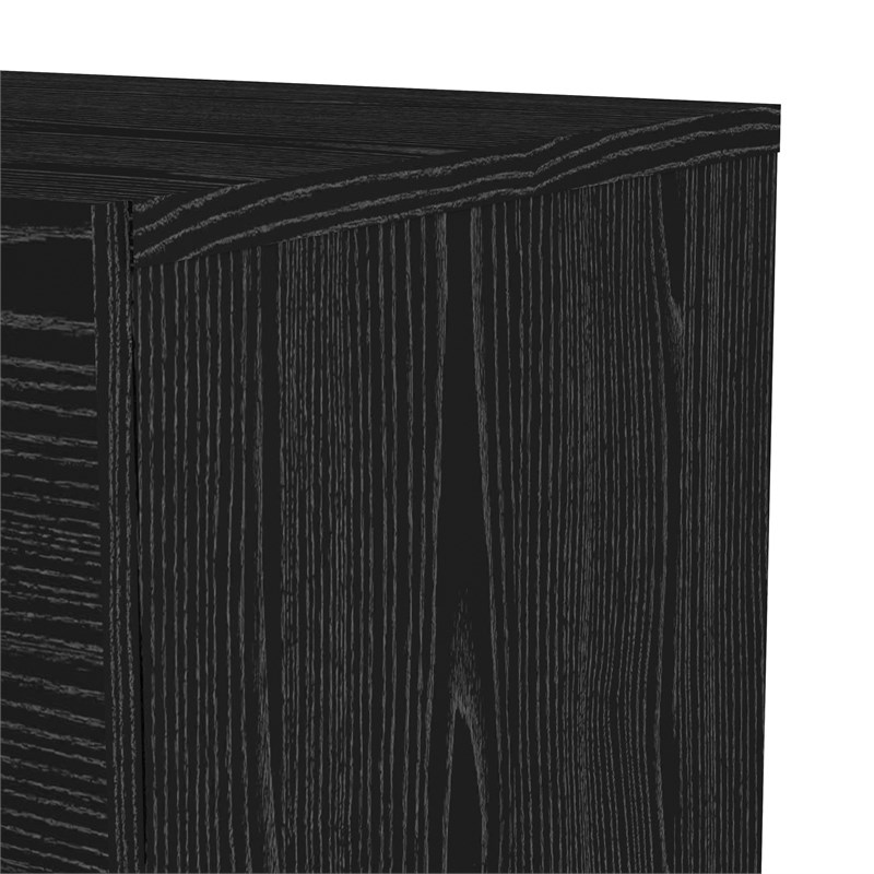 Tvilum Austin 2 Drawer Nightstand in Black Woodgrain