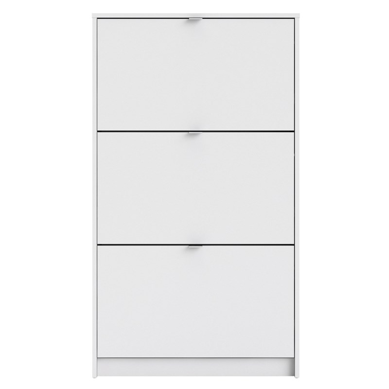 Tvilum Bright 3 Drawer Shoe Cabinet in White