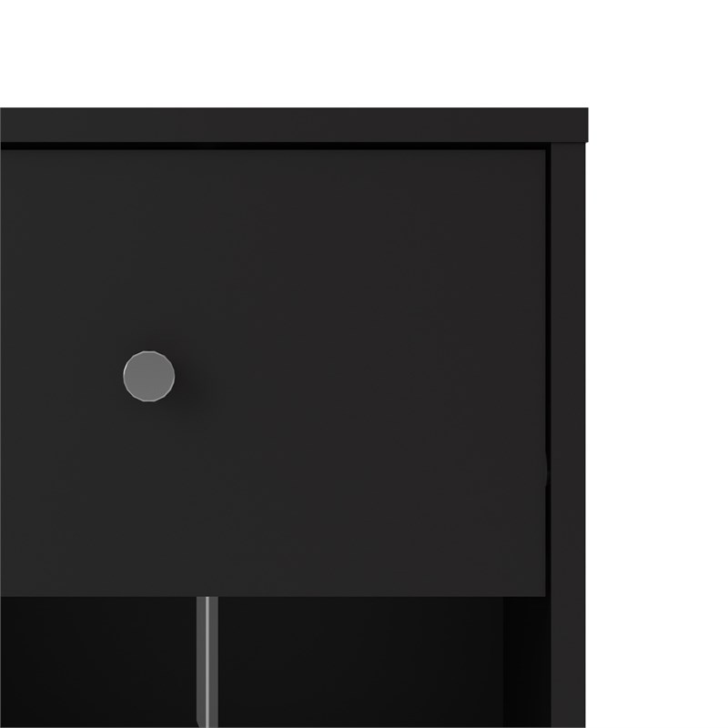 Tvilum Portland 1 Drawer Nightstand in Black