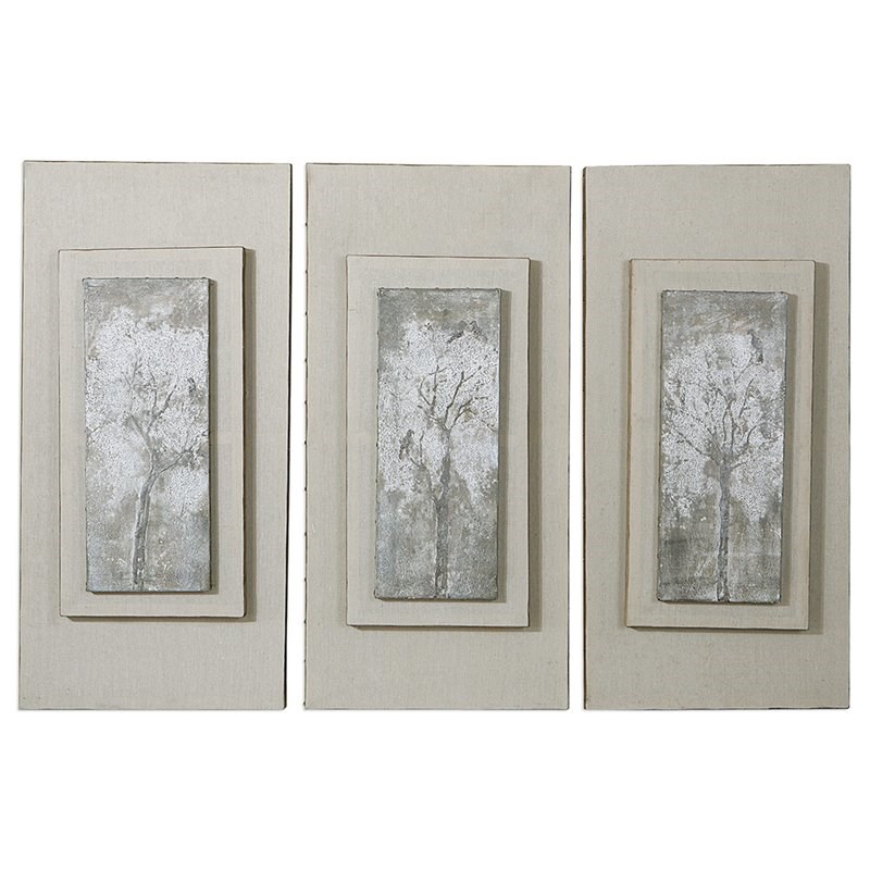 Uttermost Carolyn Kinder 3 Piece Triptych Trees Canvas Painting Set Homesquare