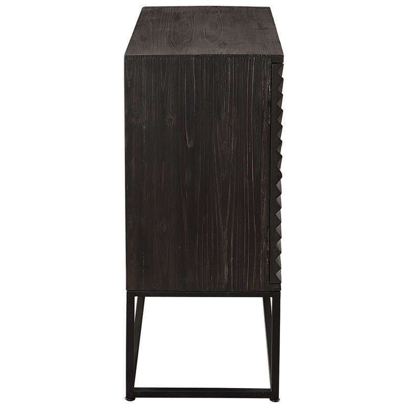 Uttermost Zadie Accent Cabinet in Ebony