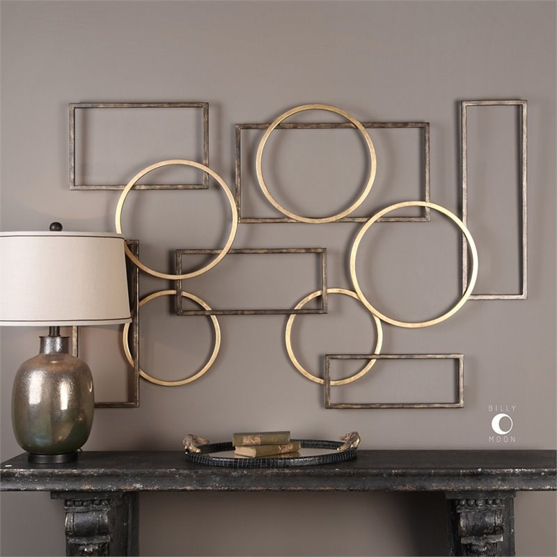 Uttermost Elias Wall Art in Bronze and Gold