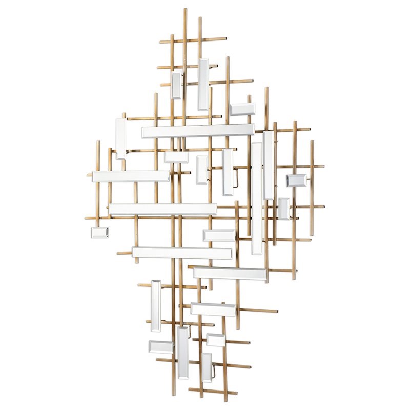 Uttermost Apollo Mirrored Wall Art in Antique Gold