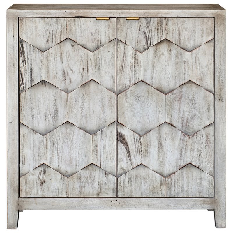 Uttermost Catori Accent Console Table in Smoke Ivory
