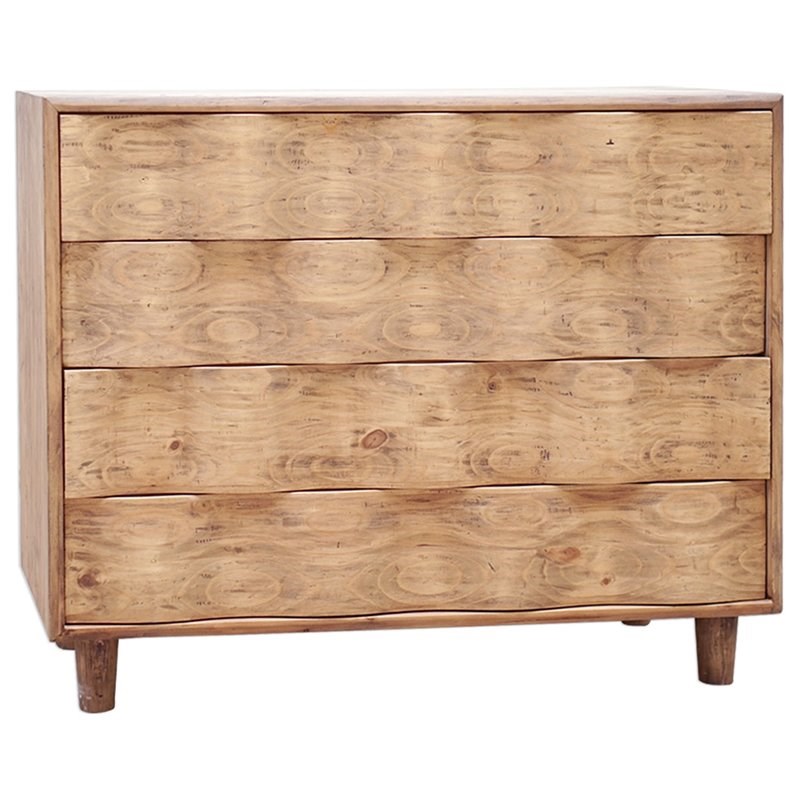 Uttermost Crawford 4 Drawer Accent Chest in Light Oak
