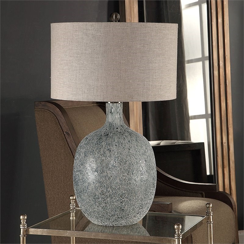 Uttermost Oceaonna Glass Table Lamp in Blue and Green
