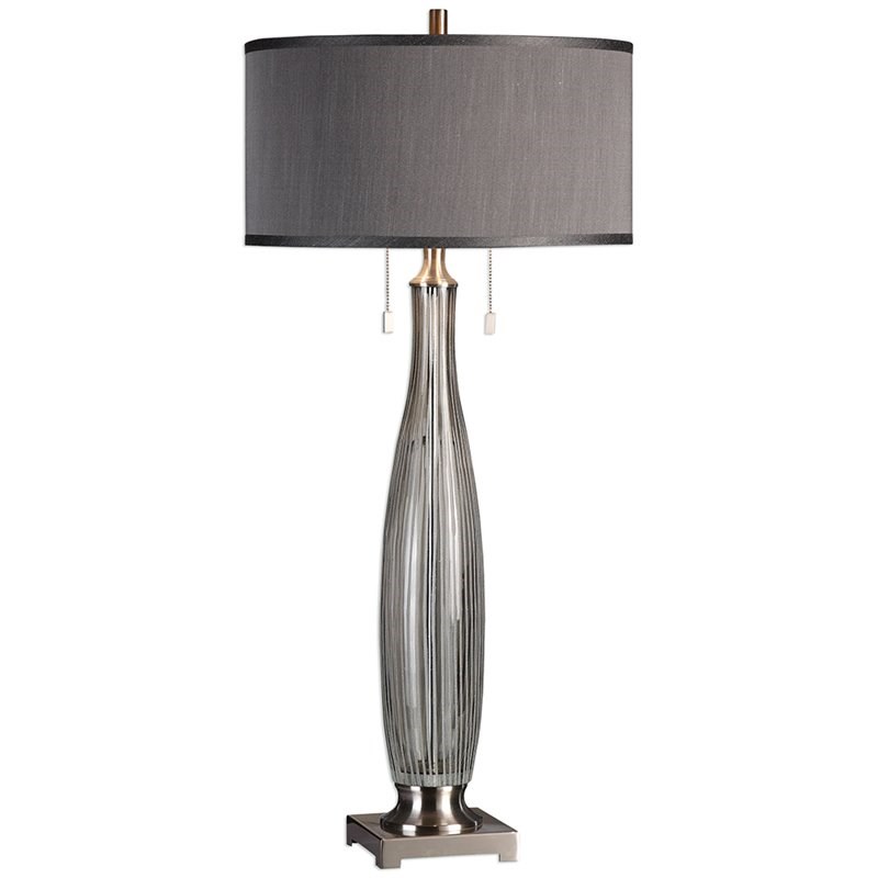 Uttermost Coloma Glass Table Lamp in Gray