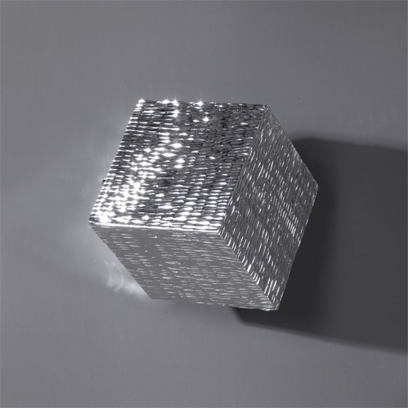Uttermost Jessamine Wall Cube in Metallic Silver