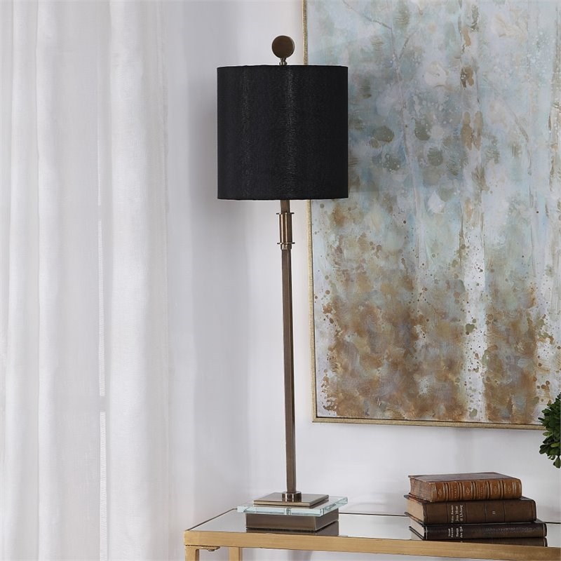 Uttermost Volante Table Lamp in Antique Brass