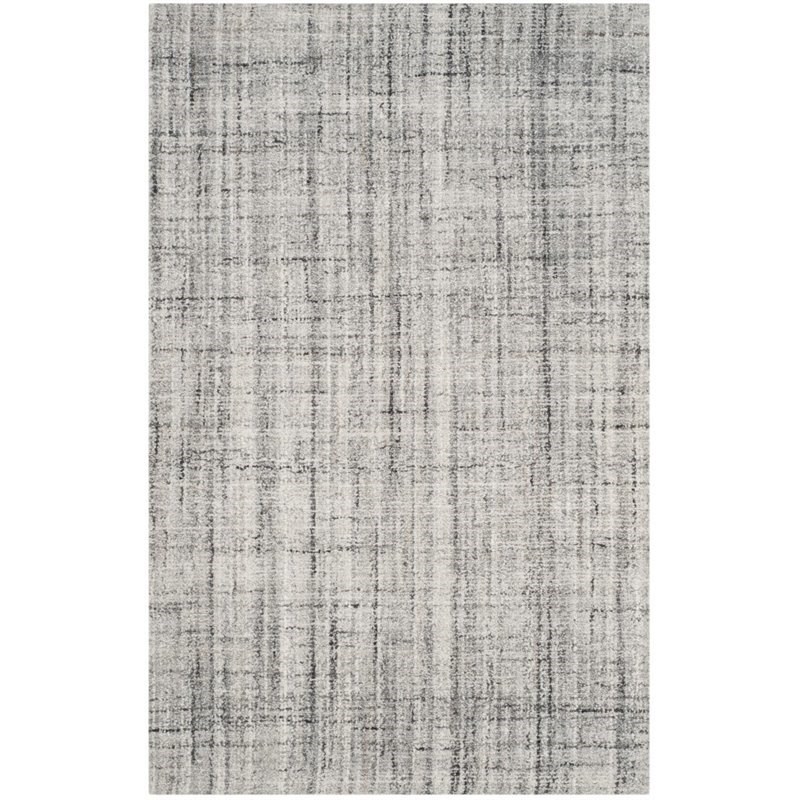 Safavieh Abstract 4' X 6' Handmade Rug in Gray and Black