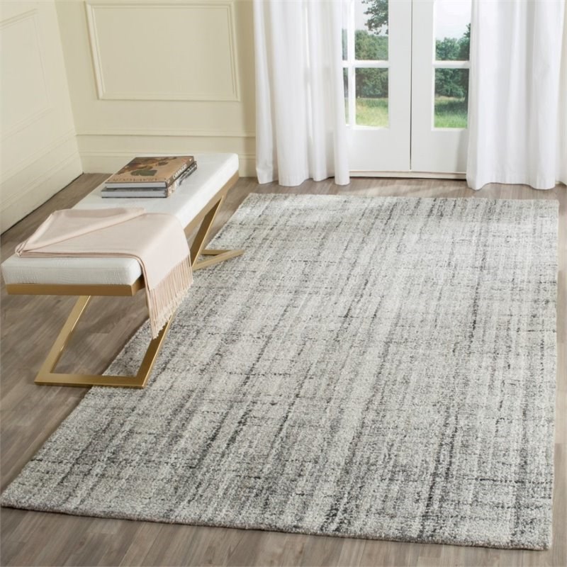 Safavieh Abstract 6' X 9' Handmade Rug in Gray and Black