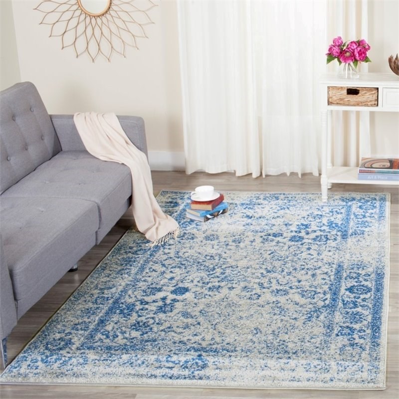 Safavieh Adirondack 10' X 14' Power Loomed Rug in Gray and Blue