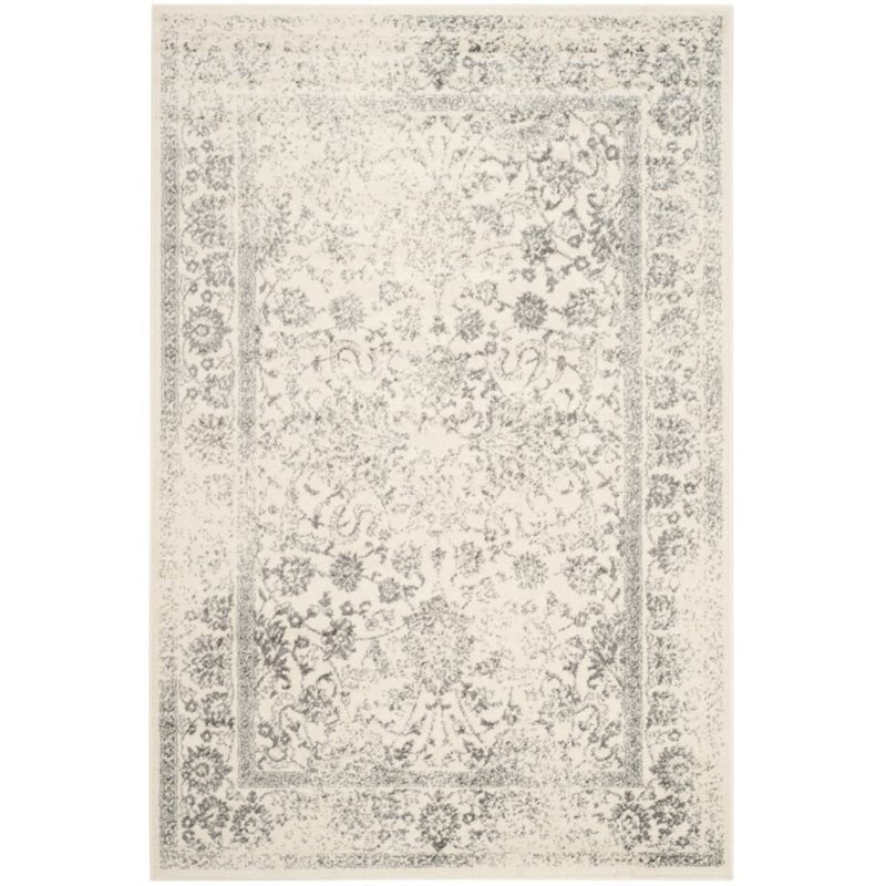 Safavieh Adirondack 10' X 14' Power Loomed Rug in Ivory and Silver