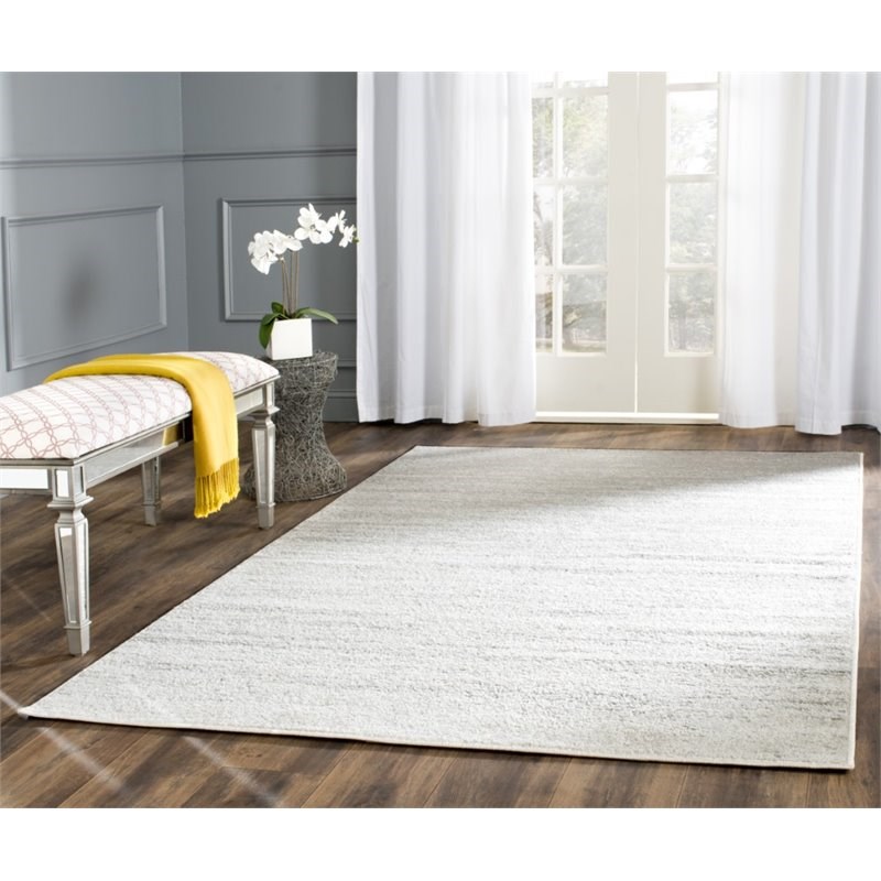 Safavieh Adirondack 10' X 14' Power Loomed Rug in Ivory and Silver