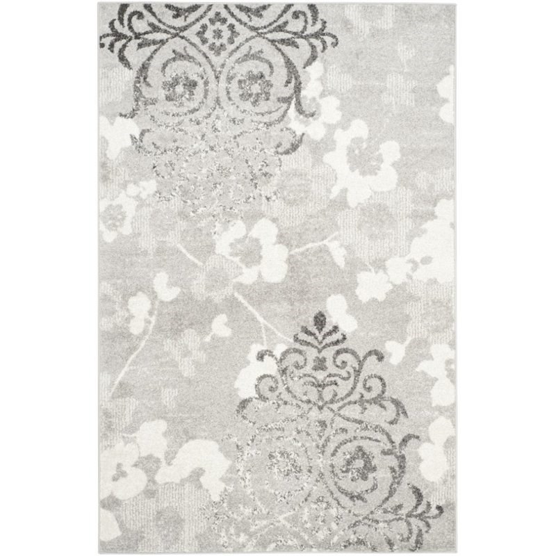 Safavieh Adirondack 11' X 15' Power Loomed Rug in Silver and Ivory