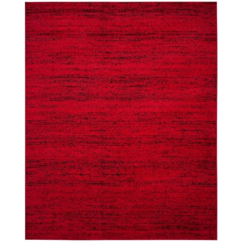 Safavieh Adirondack 3' X 5' Power Loomed Rug in Red and Black