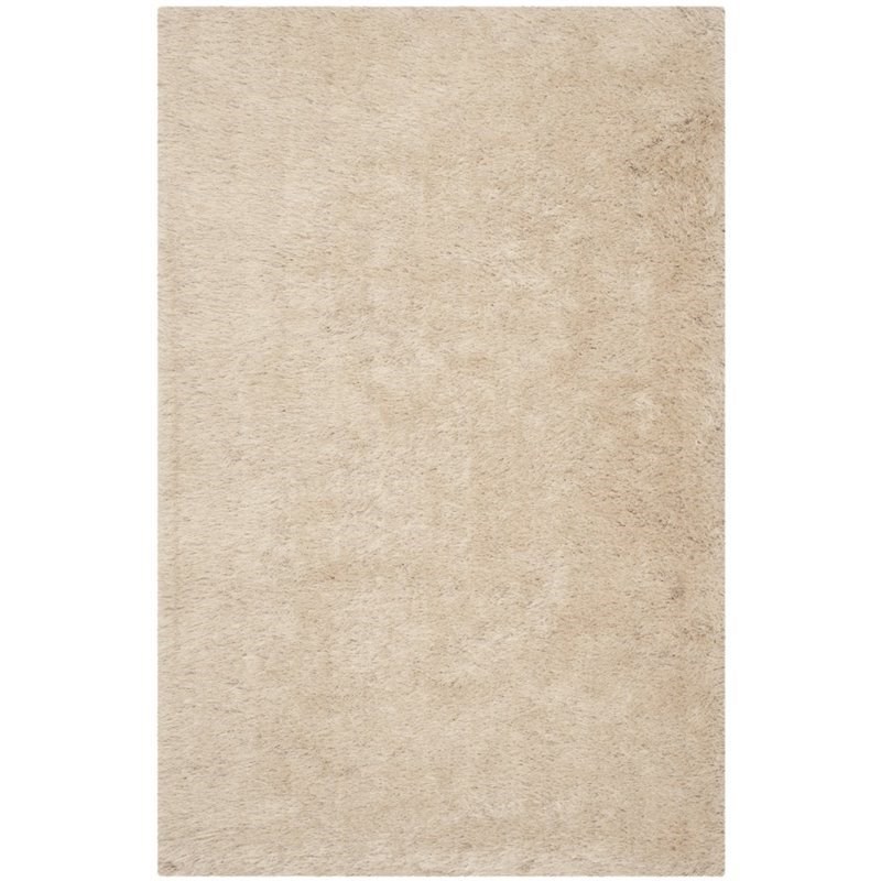 Safavieh Venice Shag 5' X 8' Hand Tufted Rug in Champagne