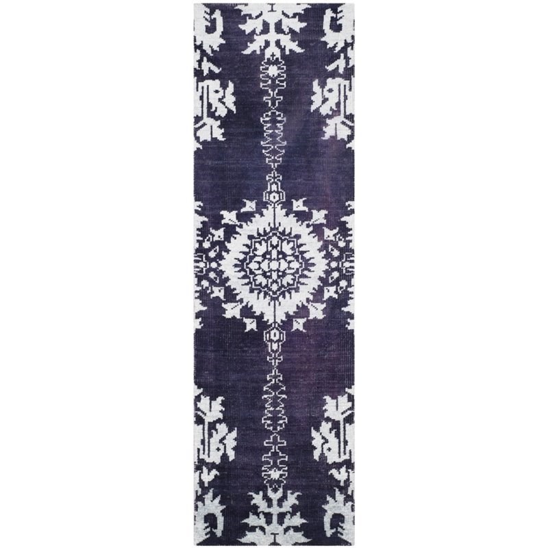 Safavieh Stone Wash 5' X 8' Hand Knotted Rug in Deep Purple
