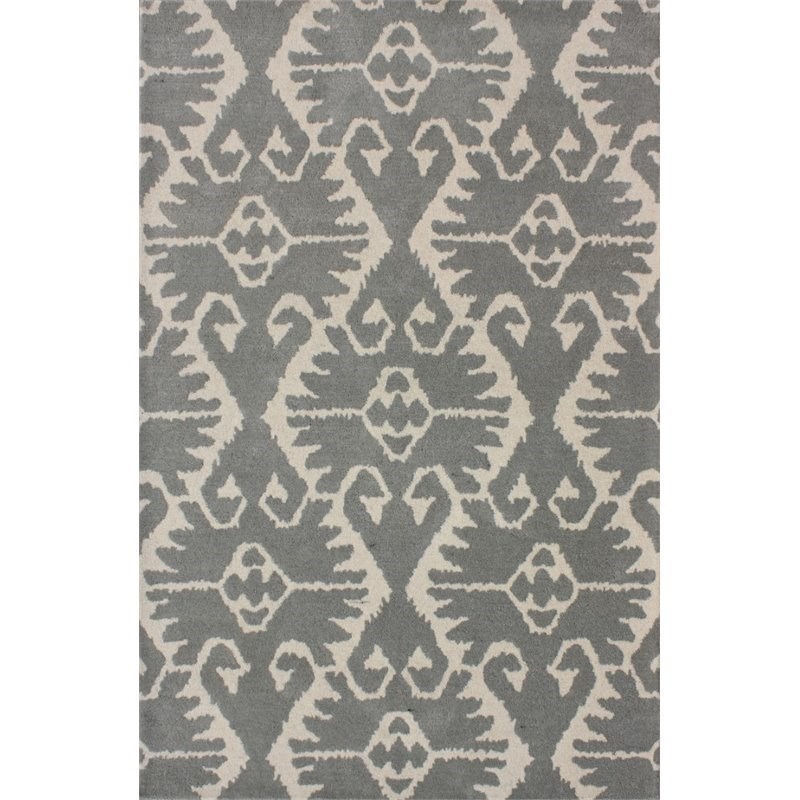 Safavieh Wyndham 10' X 14' Power Loomed Acrylic Rug in Gray and Ivory