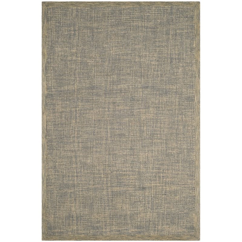 Safavieh Abstract 6' X 9' Hand Tufted Wool Rug in Gold and Gray