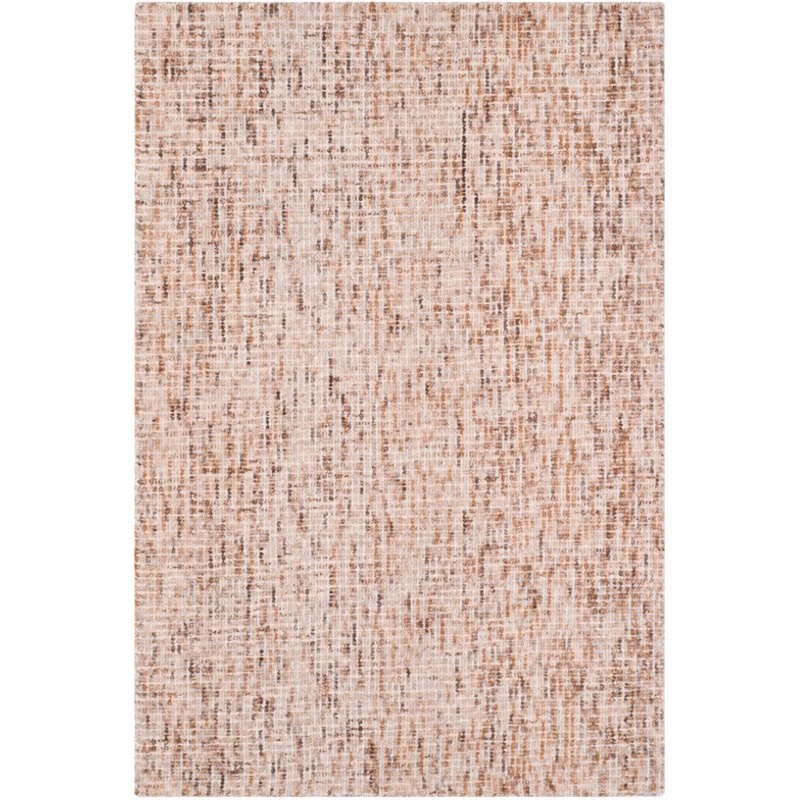 Safavieh Abstract 4' X 6' Hand Tufted Wool Rug in Beige and Rust