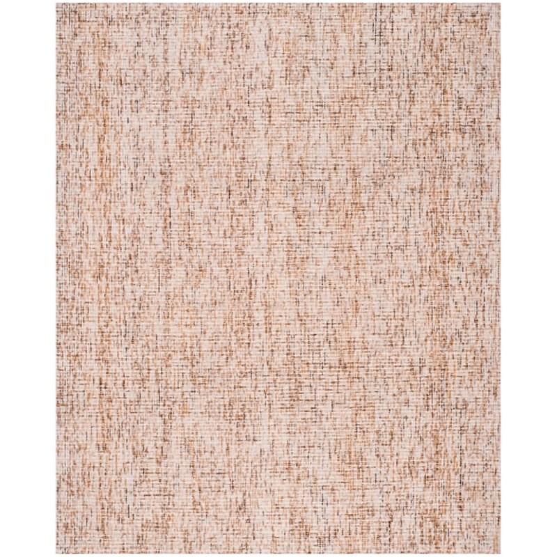 Safavieh Abstract 8' X 10' Hand Tufted Wool Rug in Beige and Rust